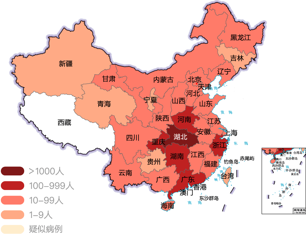 截至1月27日止，湖北省確診新型肺炎1423例，死亡76例。